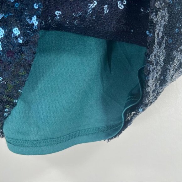 NWT LULUS Feel the Light Navy Blue Sequin Bodycon Dress 4D0014 Sz M - Picture 12 of 15